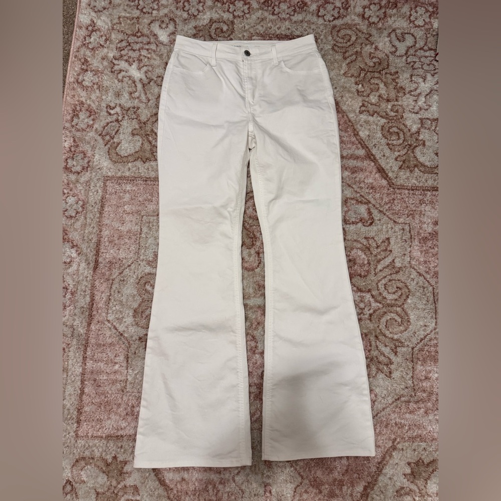 Old Navy White Wow Flare Pants